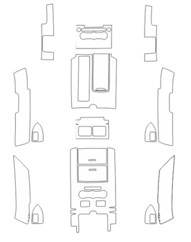 Комплект викрійок для салону LAND ROVER RANGE ROVER 2016