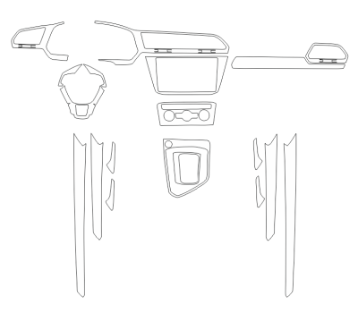 Комплект викрійок для салону VOLKSWAGEN TIGUAN L 2019