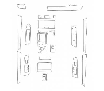 Комплект викрійок для салону LEXUS GS 300H 2017