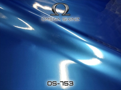 Omega Skinz OS-753 Rising Ripcurl - Синяя глянцевая пленка 1.524 m