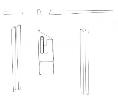 Комплект викрійок для салону LEXUS ES 300 2013-2014