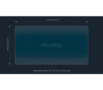 Защитное стекло Pixsel на спидометр мотоцикла CFMOTO 250SR 2022+ 6.9“ (гибридное глянец)
