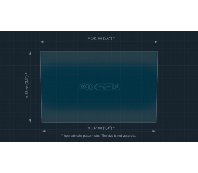 Захисне скло Pixsel на монітор VOLKSWAGEN PASSAT 6.5“ 2019 - 2022 (гібридне глянець)