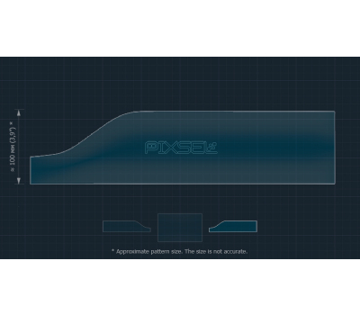 Защитное стекло Pixsel на монитор DENZA N7 - 16.7“ 2023 - (гибридное глянец)