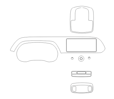 Комплект викрійок для салону HYUNDAI PALISADE 2020