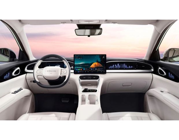 Защитное стекло Pixsel на приборную панель GEELY STAR WISH 9.6“ 2024 - (гибридное мат)