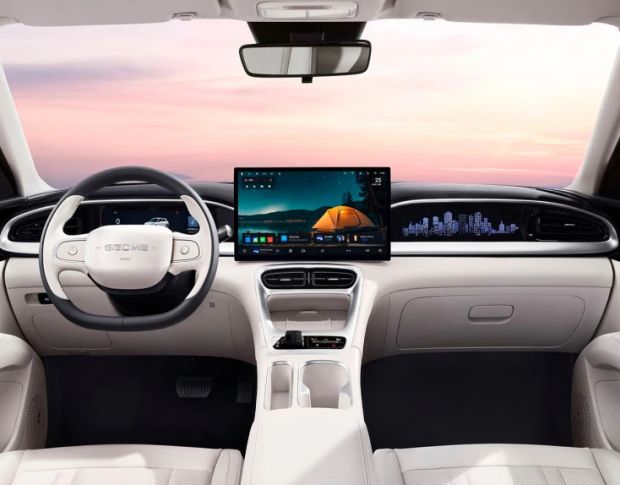 Защитное стекло Pixsel на приборную панель GEELY STAR WISH 9.6“ 2024 - (гибридное мат)