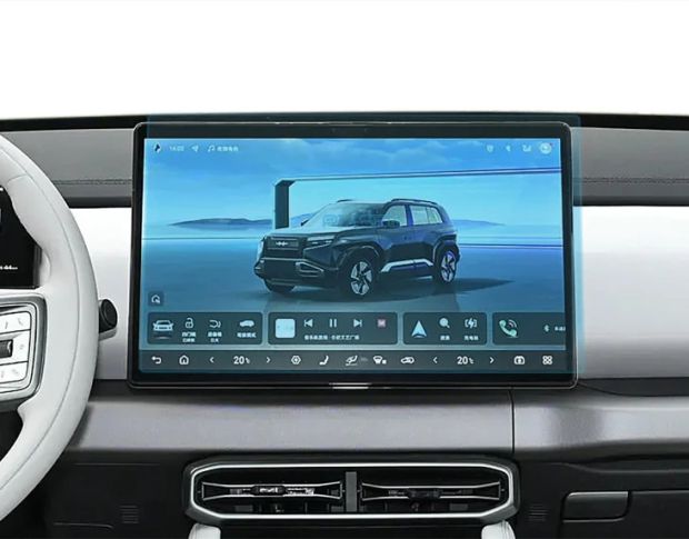 Захисне скло Pixsel на монітор BYD LEOPARD 3 16.2“ 2024 - (гібридне мат)