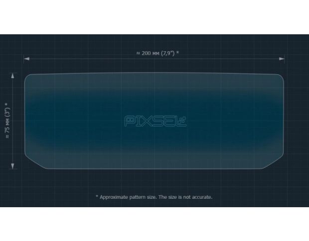Защитное стекло Pixsel на спидометр гидроцикла BRP SEA-DOO RXT-X 325 2024 8.4“ (гибридное глянец)