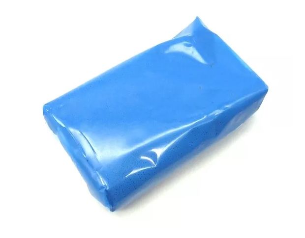 Автомобильный пластилин синий