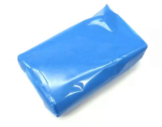 Автомобильный пластилин синий
