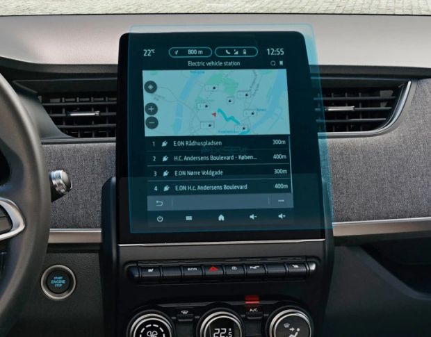 Захисне скло Pixsel на монітор RENAULT ZOE 11.6“ 2019 - 2024 (гібридне глянець)