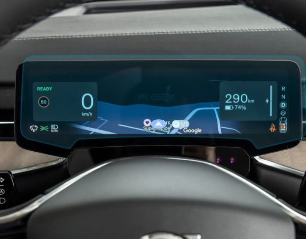 Захисне скло Pixsel на панель приладів VOLVO EX90 10“ 2024 - (гібридне глянець)