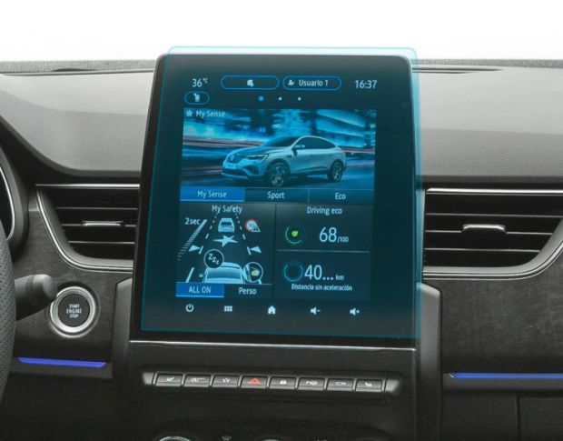 Захисне скло Pixsel на монітор RENAULT ARKANA 11.6“ 2024 - (гібридне глянець)