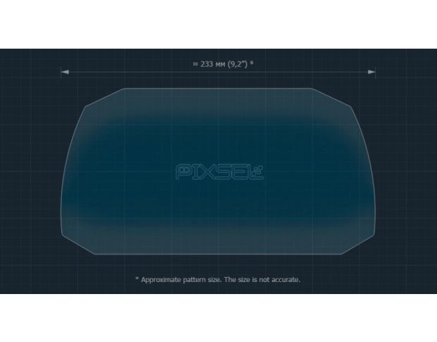 Захисне скло Pixsel на монітор AIM MXG 1.3 7“ (гібридне глянець)