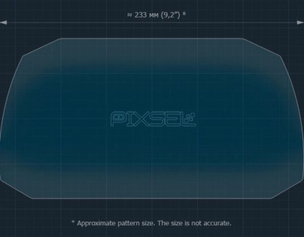 Захисне скло Pixsel на монітор AIM MXG 1.3 7“ (гібридне глянець)