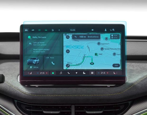 Защитное стекло Pixsel на монитор SKODA ELROQ 14“ 2025 - (гибридное мат)