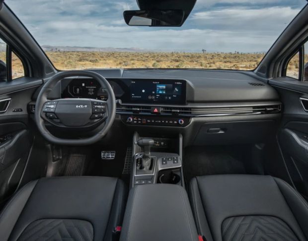 Защитное стекло Pixsel для климат-контроля KIA SPORTAGE 14.5“ 2025 - (гибридное глянец)