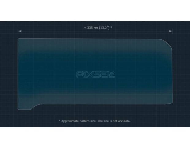 Защитное стекло Pixsel на монитор TOYOTA LAND CRUISER 250 14.5“ 2024 - (гибридное глянец)