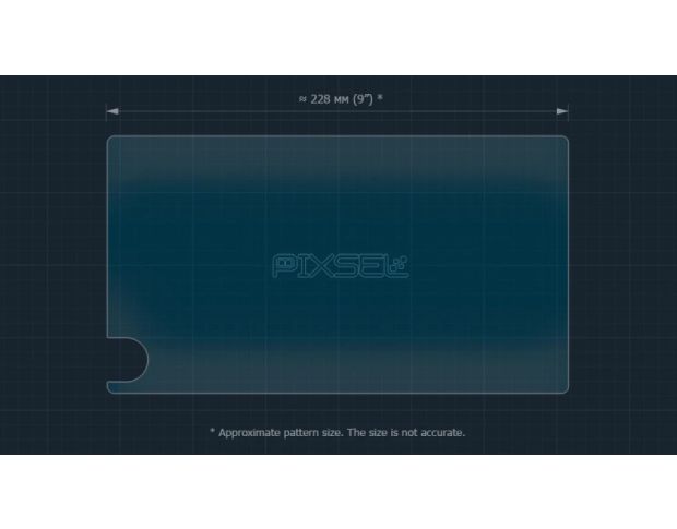 Захисне скло Pixsel на монітор TOYOTA LAND CRUISER 250 10.3“ 2024 - (гібридне глянець)
