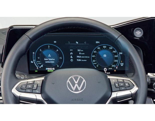 Захисне скло Pixsel на панель приладів VOLKSWAGEN CARAVELLE 12.3“ 2025 - (гібридне мат)