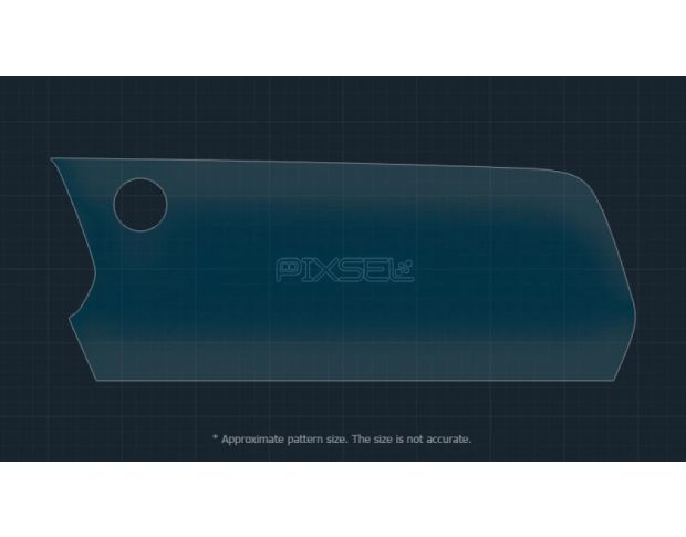 Захисне скло Pixsel на монітор CHEVROLET BLAZER 20.5“ 2023 - (гібридне мат)