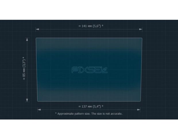Защитное стекло Pixsel на монитор VOLKSWAGEN CARAVELLE 6.5“ 2020 - 2024 (гибридное мат)