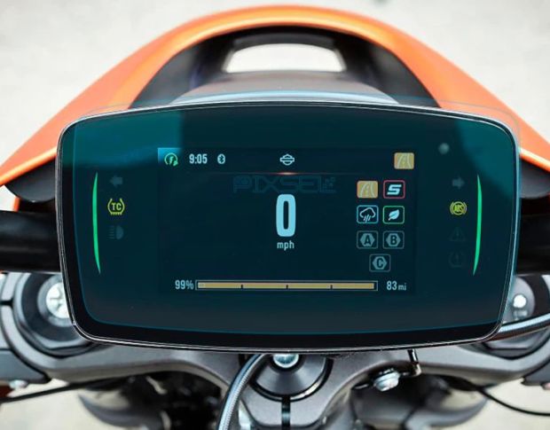 Защитное стекло Pixsel на спидометр мотоцикла HARLEY-DAVIDSON 2020 LIVEWIRE FIRST STRIKE EDITION 7.5“ (гибридное мат)