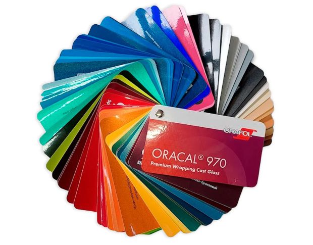 Каталог глянцевых автомобильных пленок Oracal 970 RA