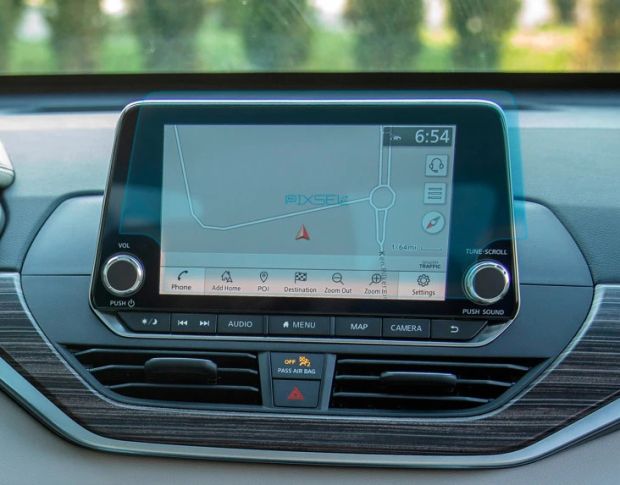Защитное стекло Pixsel на монитор NISSAN ALTIMA 10.8“ 2018 - 2022 (гибридное мат)