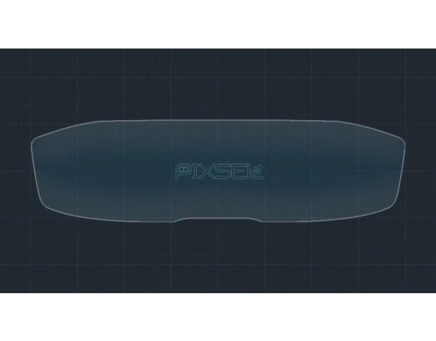 Защитное стекло Pixsel на приборную панель PEUGEOT 5008 11.8“ 2020 - 2024 (гибридное глянец)