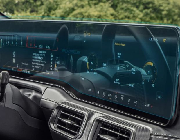 Захисне скло Pixsel на панель приладів FORD MUSTANG 29.7“ 2024 - (гібридне глянець)