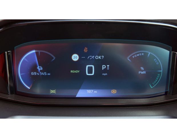 Захисне скло Pixsel на панель приладів PEUGEOT PARTNER 10“ 2024 - (гібридне мат)