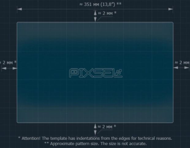 Захисне скло Pixsel на монітор TESLA MODEL Y 16.5“ 2025 - (гібридне мат)