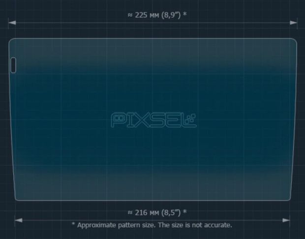 Защитное стекло Pixsel на монитор TEYES CC4 PRO 2K 9“ (гибридное мат)