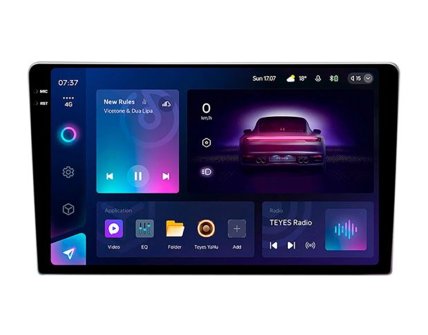 Защитное стекло Pixsel на монитор TEYES CC4 PRO 2K 9“ (гибридное мат)