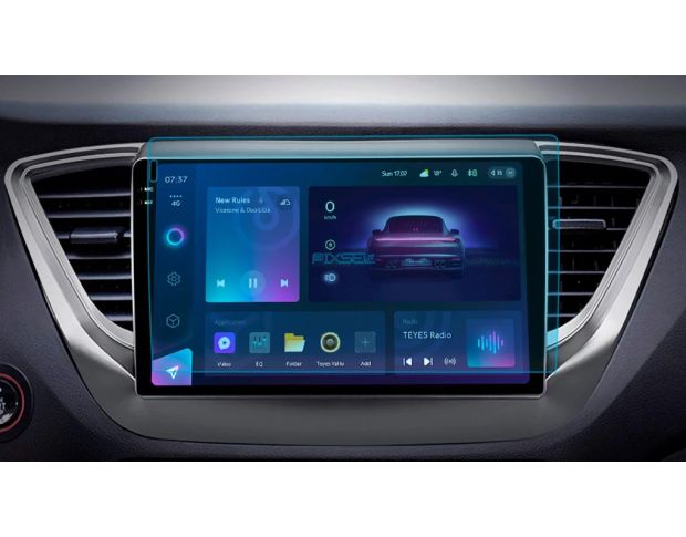 Захисне скло Pixsel на монітор TEYES CC4 PRO 2K 10“ (гібридне глянець)