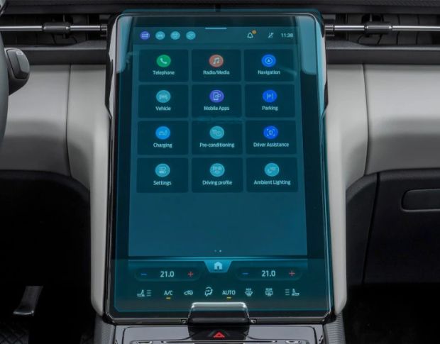 Захисне скло Pixsel на монітор FORD EXPLORER EV 16.2“ 2024 - (гібридне глянець)