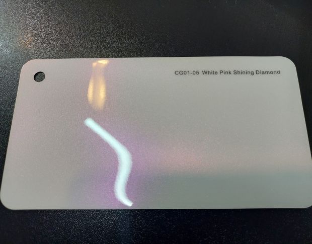 FORMULA PPF White Pink Shining Diamond Gloss - Антигравійна захисна біло-рожева плівка (глянцева) 1.52 m