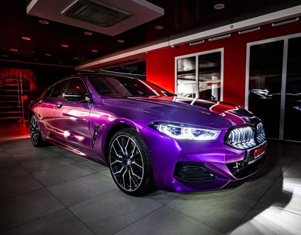 FORMULA PPF Bright Metallic Grape Purple Gloss G501 - Антигравийная защитная фиолетовая плёнка (глянцевая) 1.52 m