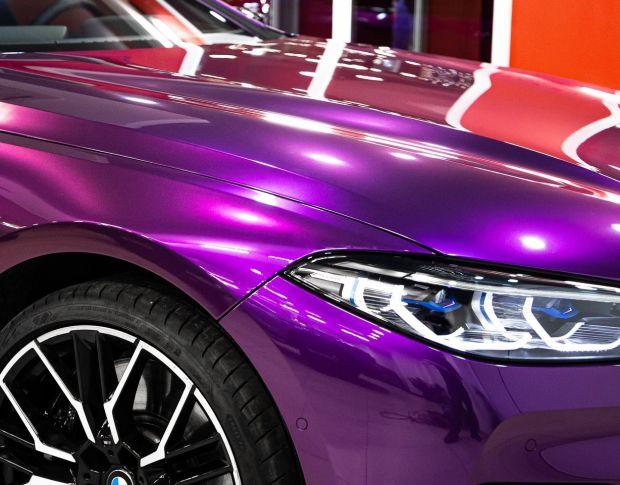 FORMULA PPF Bright Metallic Grape Purple Gloss G501 - Антигравийная защитная фиолетовая плёнка (глянцевая) 1.52 m
