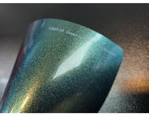 FORMULA PPF Green Golden Shining Diamond Gloss - Антигравийная защитная зелено-золотая хамелеон плёнка (глянцевая) 1.52 m