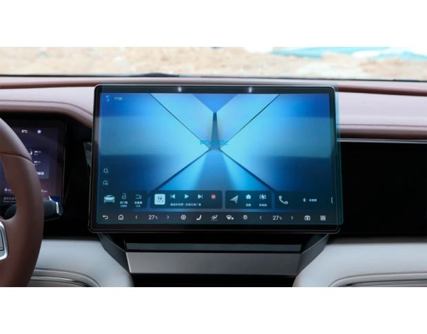 Захисне скло Pixsel на монітор BYD SUMMER DM-I (XIA) 16.2“ 2025 - (гібридне глянець)