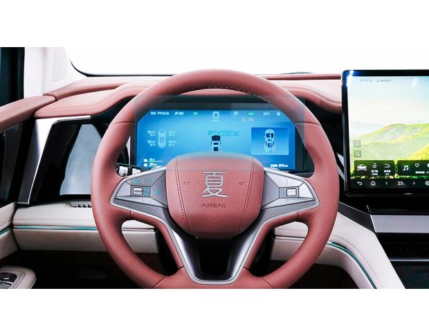 Защитное стекло Pixsel на приборную панель BYD SUMMER DM-I (XIA) 13.5“ 2025 - (гибридное мат)
