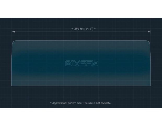 Захисне скло Pixsel на монітор MAZDA CX-80 14.9“ 2024 - (гібридне мат)