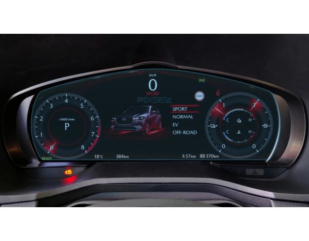 Захисне скло Pixsel на панель приладів MAZDA CX-80 12.1“ 2024 - (гібридне мат)