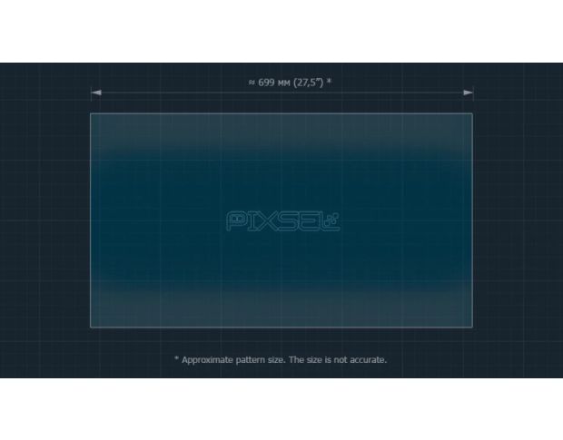 Защитное стекло Pixsel на задний монитор DENZA D9 31.6“ 2022 - (гибридное глянец)