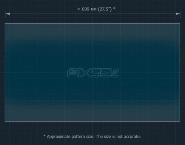 Защитное стекло Pixsel на задний монитор DENZA D9 31.6“ 2022 - (гибридное мат)