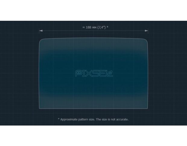 Захисне скло Pixsel на задній клімат-контроль DENZA D9 8.8“ 2022 - (гібридне глянець)