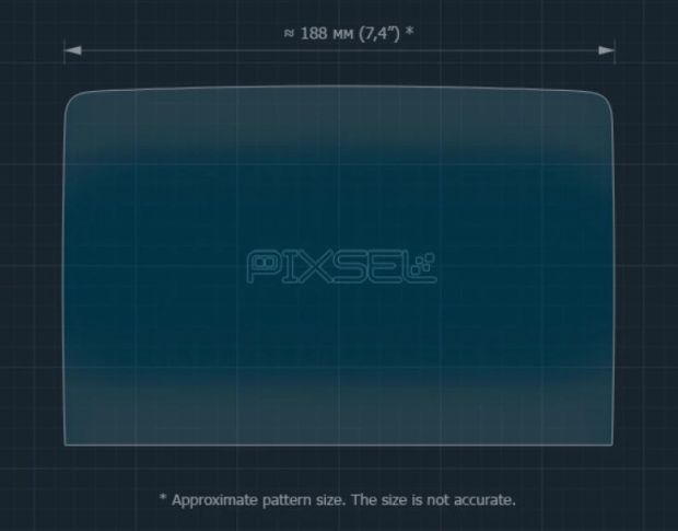 Захисне скло Pixsel на задній клімат-контроль DENZA D9 8.8“ 2022 - (гібридне мат)